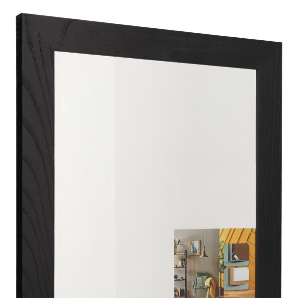 Holz Bilderrahmen Serie 215 45x60 cm | Esche schwarz gefärbt | Normalglas