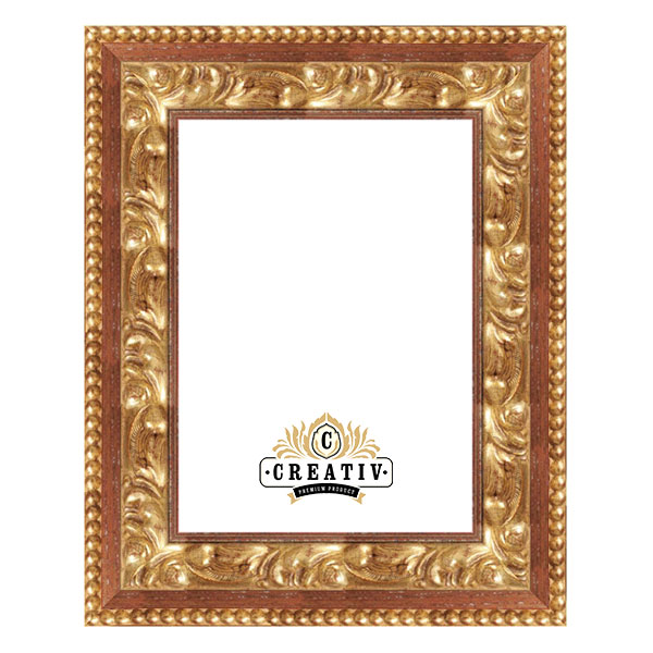 Barock Bilderrahmen Marsala 40x60 | gold-rot | Normalglas