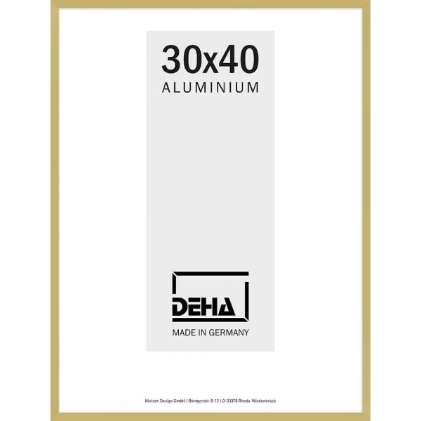 Alu Bilderrahmen Vega 60x70 cm | Gold matt | Normalglas