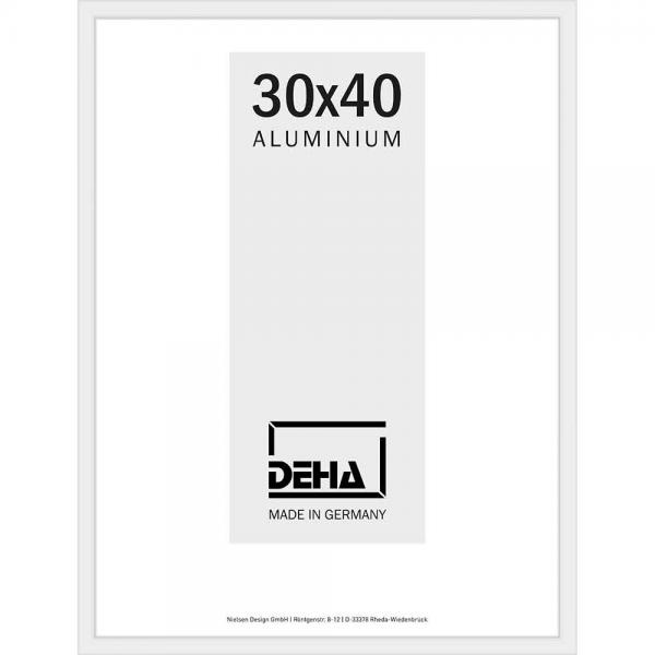 Alu Bilderrahmen Atria 91x128 cm | Weiß 9016 | Antireflexglas