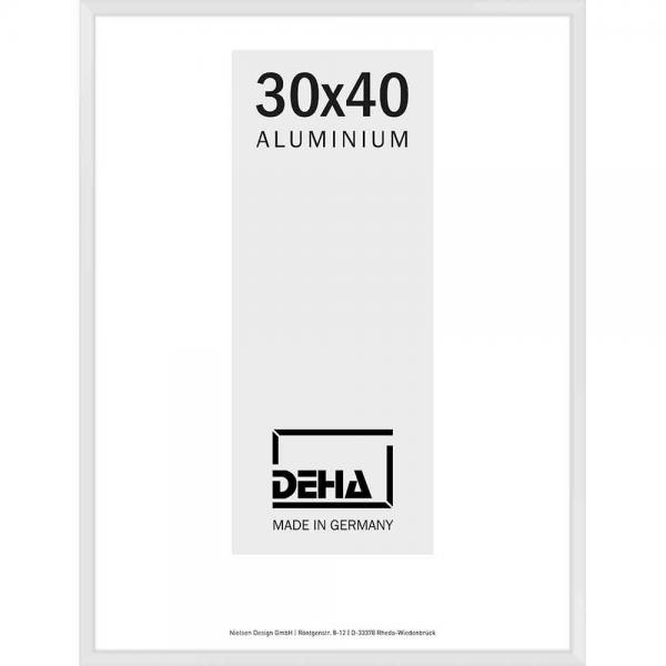 Alu Bilderrahmen Superba 40x50 cm | Weiß 9016 | Normalglas
