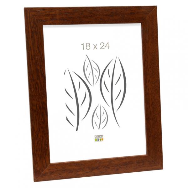 Holz Bilderrahmen Lotte 21x29,7 cm | Braun | Normalglas