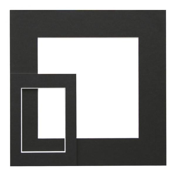 Standard-Passepartout 13x18 cm (9x13 cm) | Schwarz