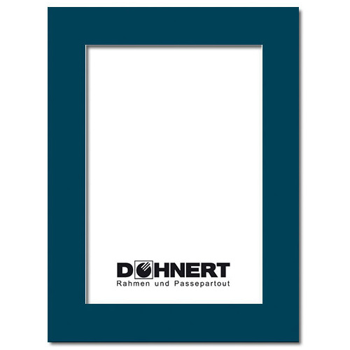 Passepartout mit individuellem Ausschnitt 50x70 cm | Marineblau