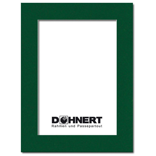 Passepartout mit individuellem Ausschnitt 50x70 cm | Piniengrün