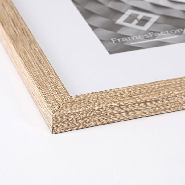 Holz Bilderrahmen Hekla (MDF) 30x40 cm | Natur | Kunstglas (1 mm)
