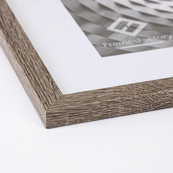 Holz Bilderrahmen Hekla (MDF) Maßanfertigung Sonoma | Kunstglas (1 mm)