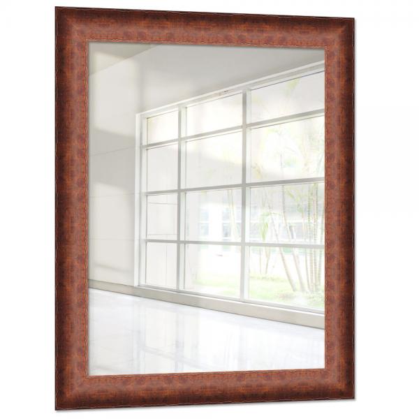 Holz Wandspiegel Tinkisso 28x35 cm | Nussbaum matt | Spiegel (2 mm)