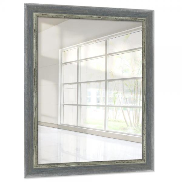 Holz Wandspiegel Chisanga 28x35 cm | Grau | Spiegel (2 mm)