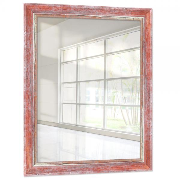 Holz Wandspiegel Chisanga 40x60 cm | Rot | Spiegel (2 mm)