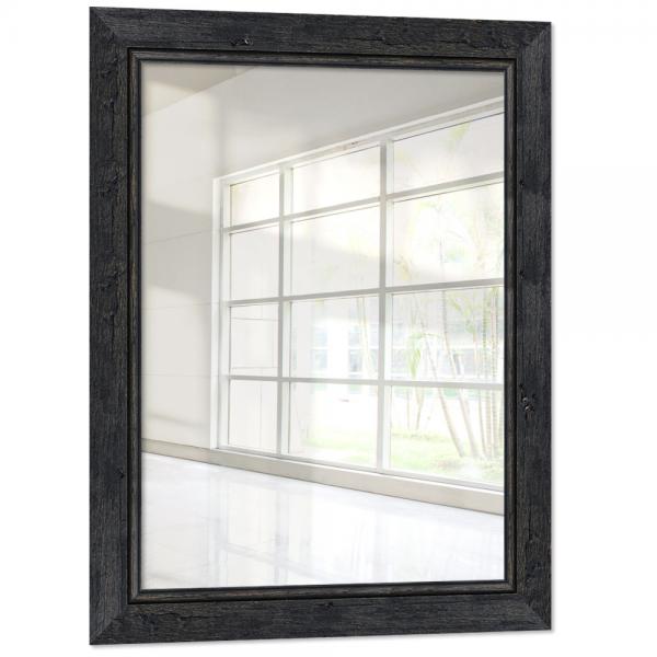 Holz Wandspiegel Barnafoss 40x60 cm | Schwarz | Spiegel (2 mm)