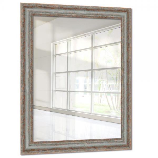 Holz Wandspiegel Mandraka 40x50 cm | Grau | Spiegel (2 mm)