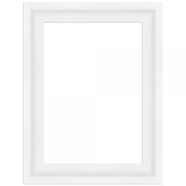 Schattenfugenrahmen Bundi 30x30 cm | Weiß | Leerrahmen (ohne Glas und Rückwand)