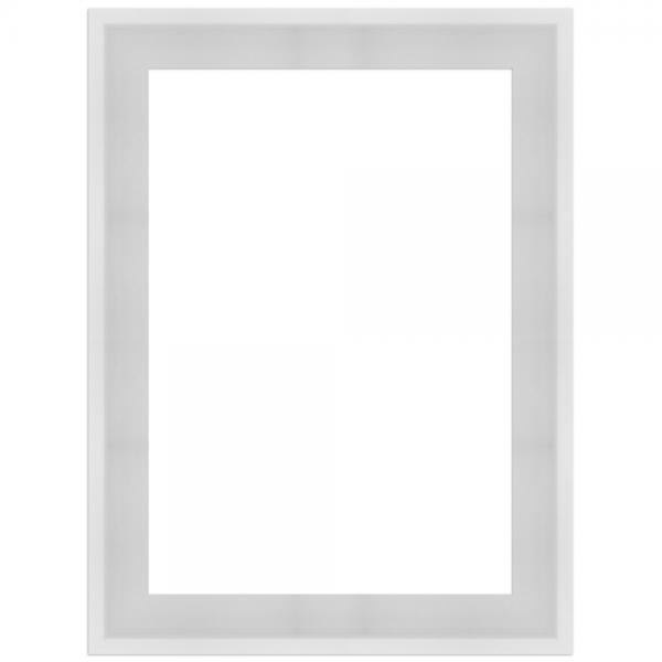 Schattenfugenrahmen Iguas 13x13 cm | Weiß, matt | Leerrahmen (ohne Glas und Rückwand)