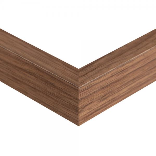 Holz 10 Magnet-Bilderrahmen 50x70 | Nussbaum natur | Normalglas