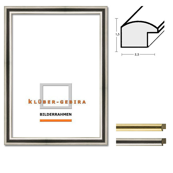 Holz Bilderrahmen Los Silos 50x70 | Gold, handbelegt | Normalglas