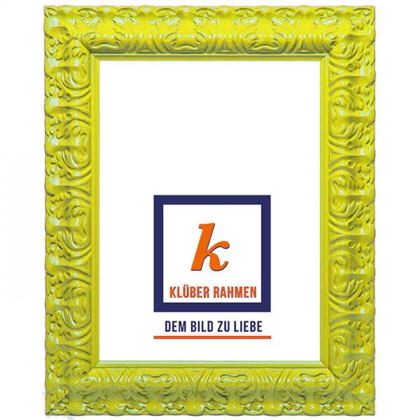 Barock Bilderrahmen Salamanca Color nach Maß yellow | Kunstglas (2 mm)