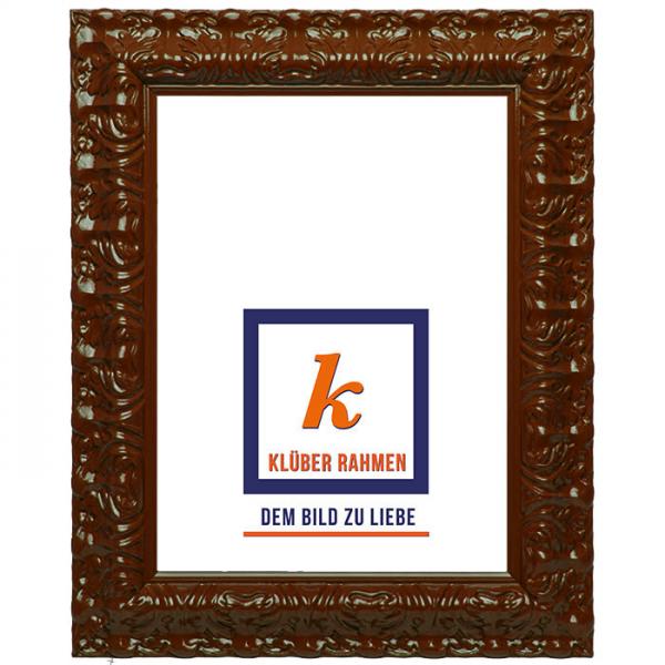 Barock Bilderrahmen Salamanca Color 84,1x118,9 (A0) | chocolate | Kunstglas (2 mm)