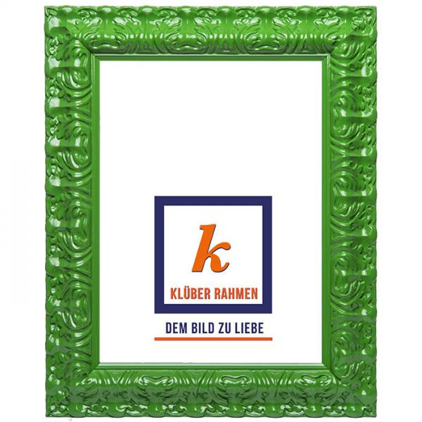Barock Bilderrahmen Salamanca Color 84,1x118,9 (A0) | lawn green | Kunstglas (2 mm)