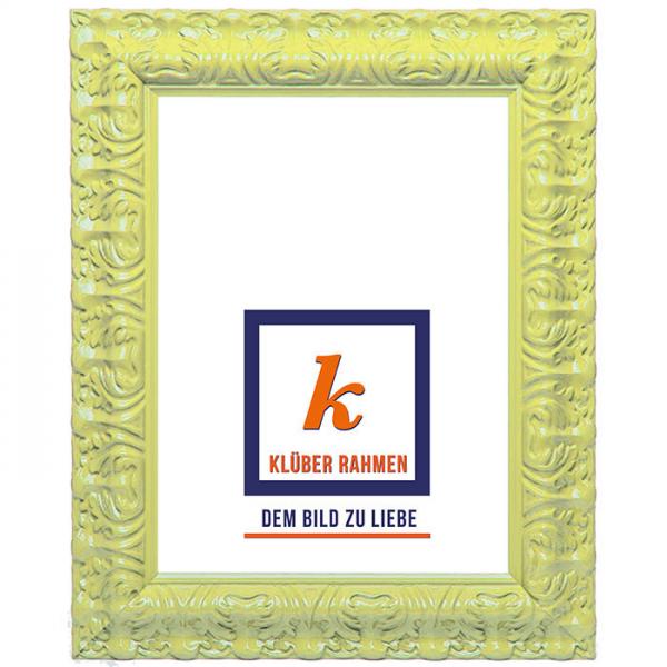 Barock Bilderrahmen Salamanca Color 59,4x84,1 (A1) | light yellow | Kunstglas (2 mm)