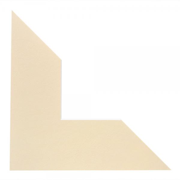 1,3 mm Passepartout mit individuellem Ausschnitt 21x29,7 cm (A4) | Antik Beige