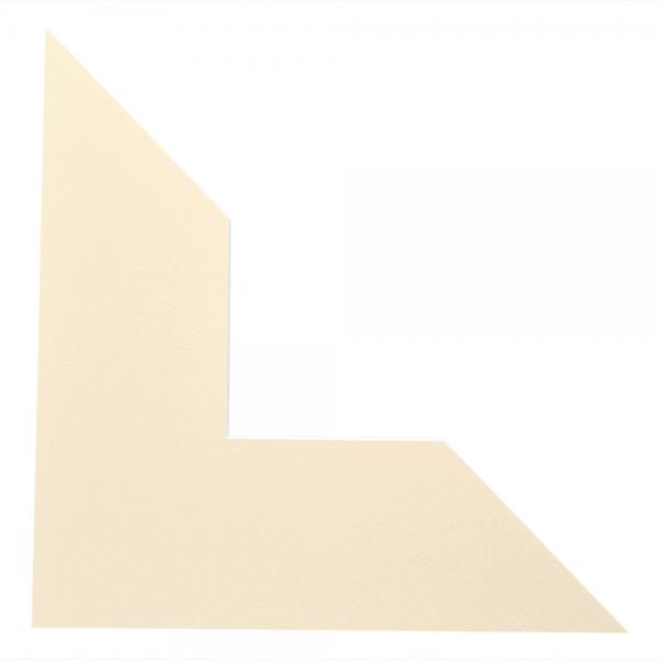 1,3 mm Passepartout mit individuellem Ausschnitt 70x100 cm | Creme Beige