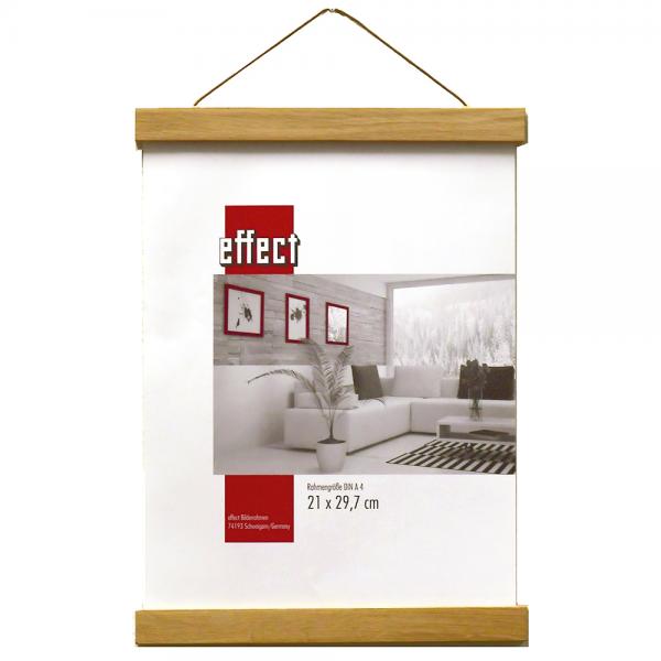 Magnetischer Plakathalter 21 cm breit | Eiche