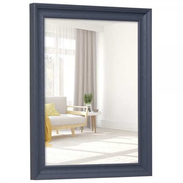 Holz Wandspiegel Merlines 10x15 cm | Grau | Spiegel (2 mm)