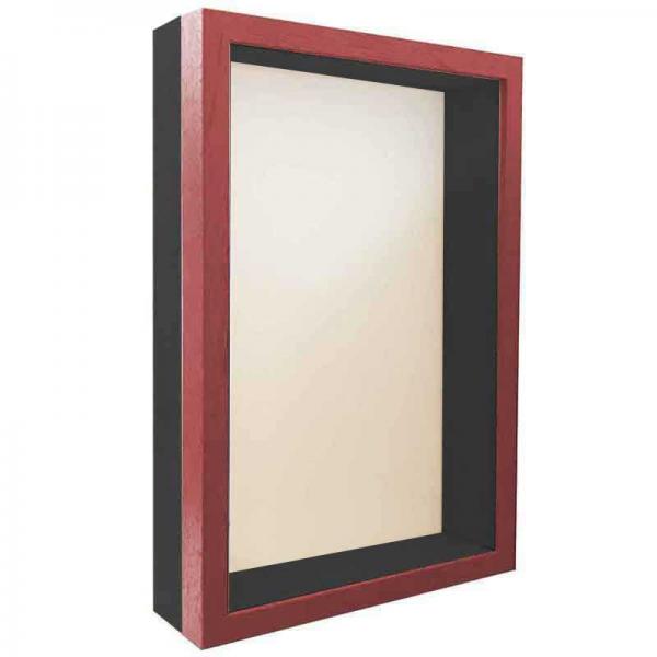 Unibox Bilderrahmen 28x35 cm | rot-schwarz | Normalglas