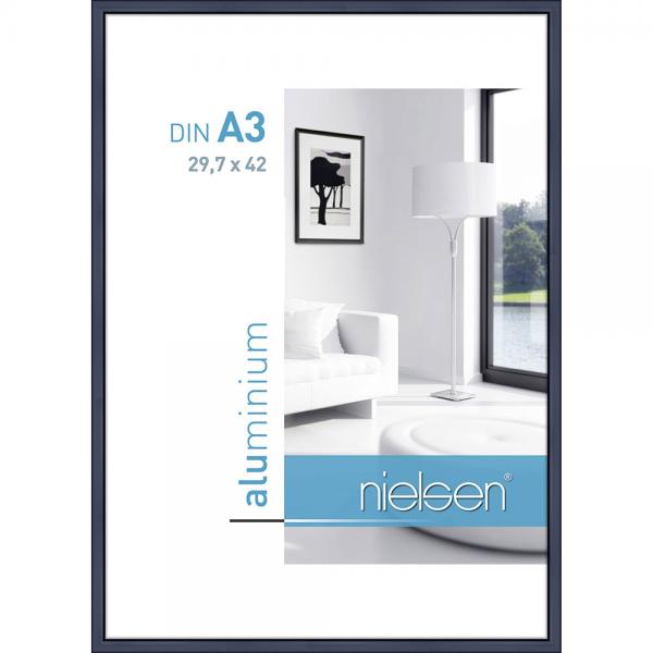 Alu Bilderrahmen Classic 29,7x42 cm (A3) | Blu | Normalglas