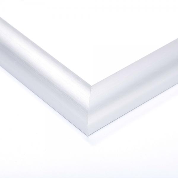 Alu Bilderrahmen Profil B 40x60 cm | silber matt | Normalglas