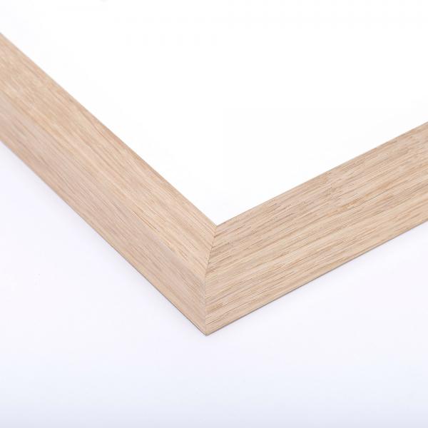 Holz Bilderrahmen aus Buche, Ahorn, Eiche & Walnuss 70x70 cm | Eiche natur | Normalglas