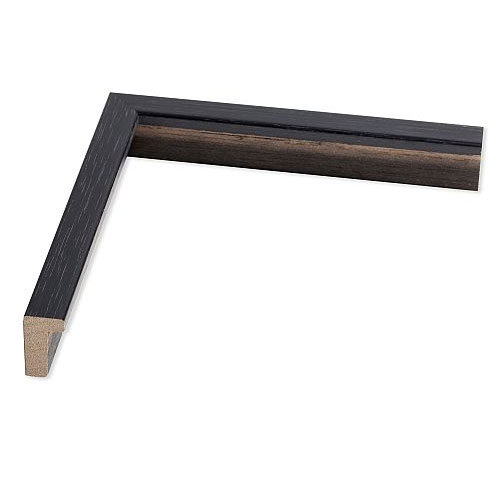 Holz-Bilderrahmen Sirius 28x35 | natur schwarz, patiniert | Normalglas