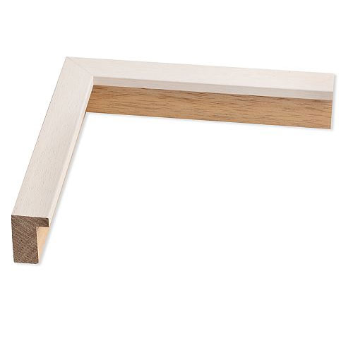Holz Bilderrahmen Bellvina 50x70 | weiss gekalkt | Normalglas