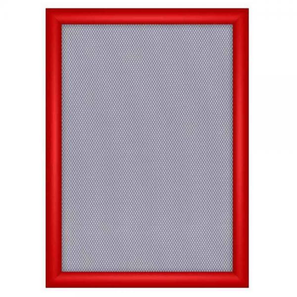 Klapprahmen 25 mm 84,1x118,9 cm (A0) | rot RAL 3020 | 1 mm Kunstglas (mattiert)