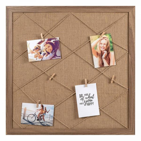 Solid Memoboard 60x60 cm | braun