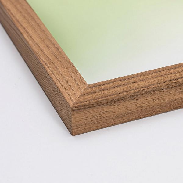 Holz Bilderrahmen Rhön 45x60 cm | Esche Dunkel | Acrylglas (2 mm)
