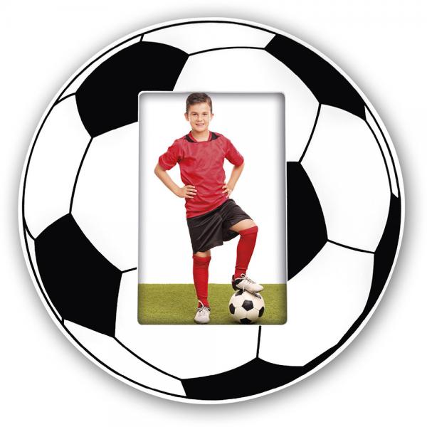 Fotorahmen Football Vertikal 10x15 cm | Schwarz-Weiß | Kunstglas (2 mm)